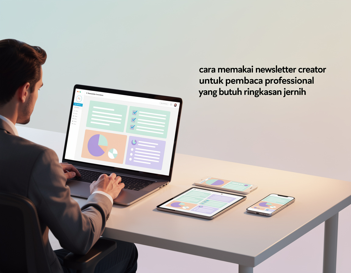 Ilustrasi Cara memakai newsletter creator untuk pembaca profesional yang butuh ringkasan jernih untuk PAMAN4D